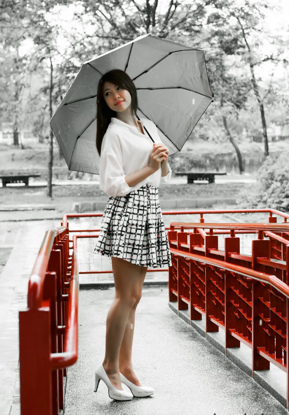 [Mzsock] NO.190 Xiaozi short skirt, high heels and beautiful legs street photography#[55P]-17